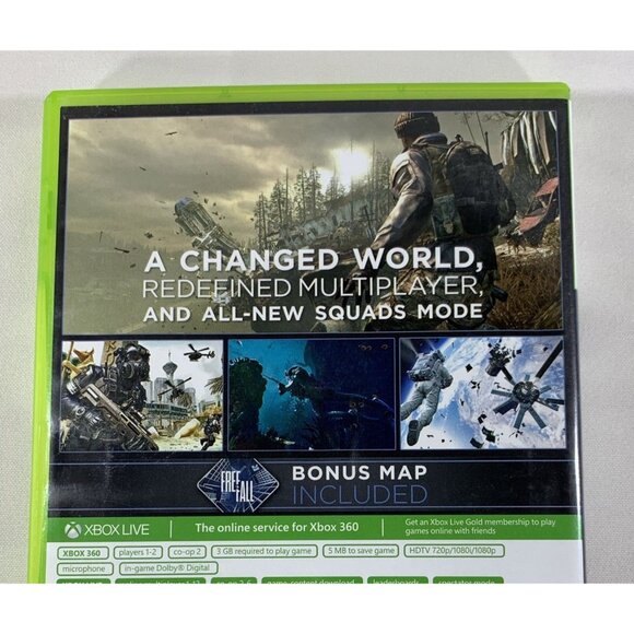 Xbox 360 Call of Duty: Ghosts Backward Compatible 2 Discs Activision 17+ Tested - Picture 5 of 7